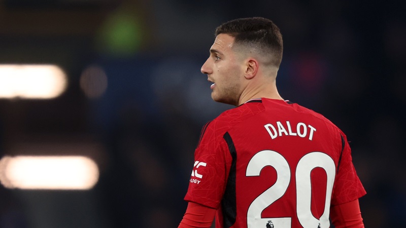 Dalot với số áo 20 tại Man United