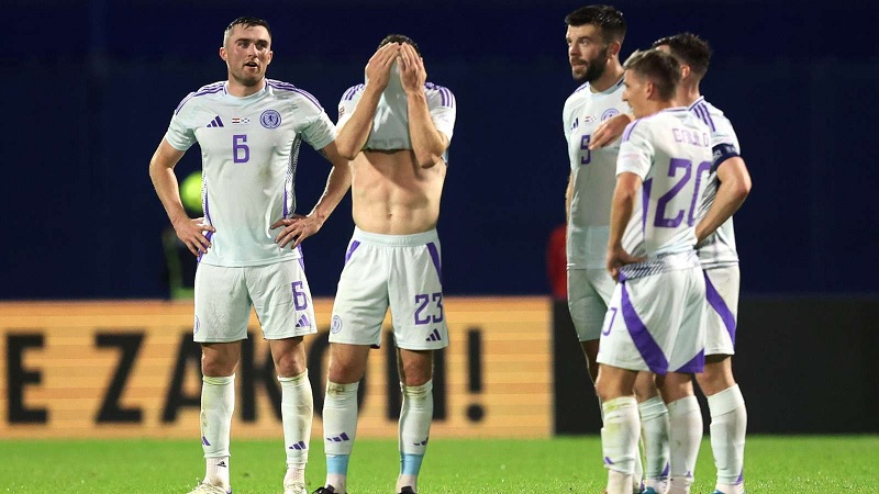 Scotland toàn thua 3 trận đã qua