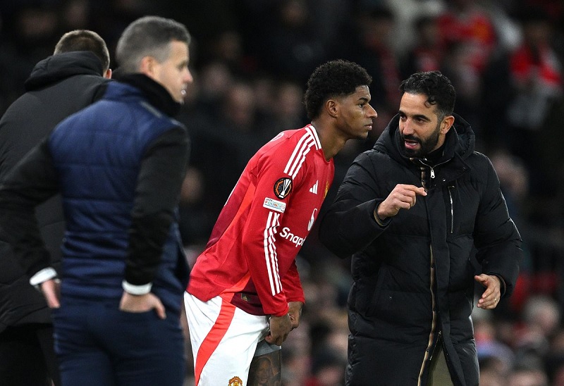 Ruben Amorim không thể truyền tải triết lý của mình đến Rashford